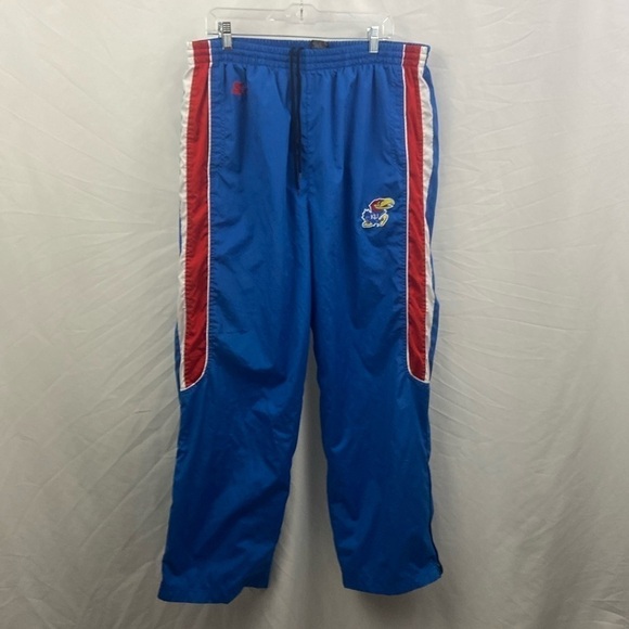 Vintage Starter KU Jayhawks Men’s Track Windbreaker Size XL 40-42 Pants Kansas - Picture 1 of 9